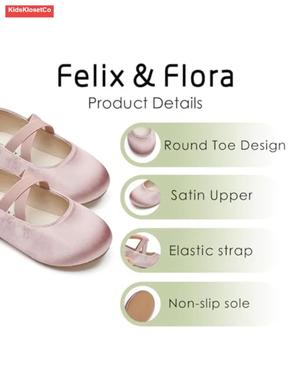 Toddler Girl Ballet Mary Jane Flats Dress Shoes Party Wedding School